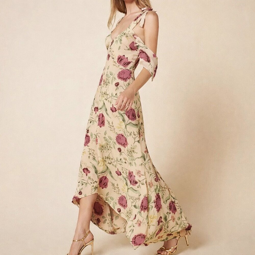 Reformation Bennet High Low Maxi Dress $248